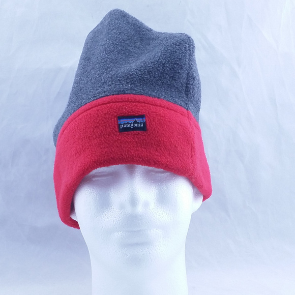 patagonia red beanie